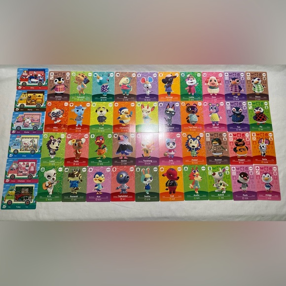 46 Cards Nintendo Animal Crossing NFC Amiibo Cards LOT - Series 1 2 3 4 5 Sanrio